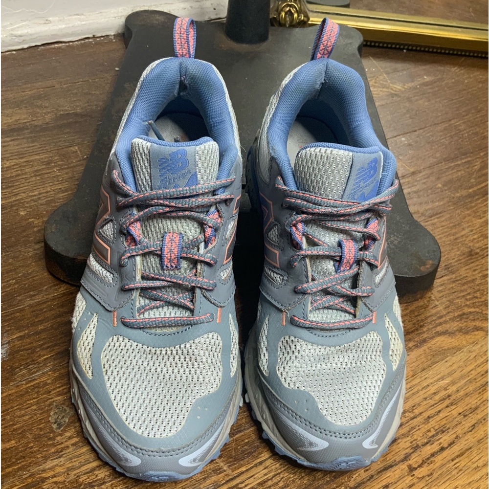 New Balance 412v3 Gray and Blue Trail Running Shoes Women's Wide Size 7W